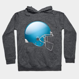 Original Football Helmet In Blue Color Hoodie